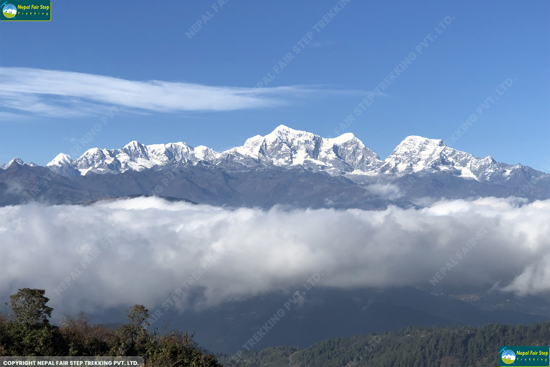 Nepal Fair Step Trekking-mountain view from solukhumbu