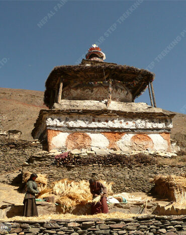 Nepal Fair step trekking-old--stupa-in-Dolpo
